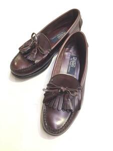 USA made POLO BY RALPH LAUREN Polo Ralph Lauren 408122 tassel quilt Loafer leather shoes business shoes 8/D Brown 
