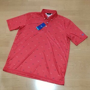 【メンズ】 ≪新品≫ MIZUNO/ミズノ◆GOLFゴルフ 半袖ポロシャツ 3L 赤