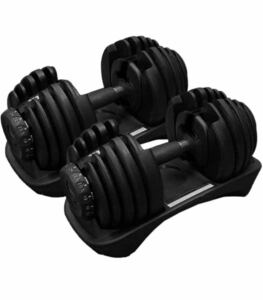 Переменная гантели 24 кг 2 наборы набора типа 15 Шаги Регулируемая тренировка мышц гантелей