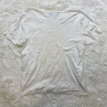 １円～　I-5　60　Letroyes　ルトロワ　Tシャツ　カットソー　ホワイト　Vネック　サイズL　コットン　ポケTEE_画像2