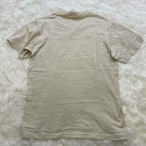 １円～　I-5　60　STUSSY　ステューシー　Tシャツ　BOXロゴ　USA製　コットン　ベージュ　サイズS　90-00s　紺タグ_画像2