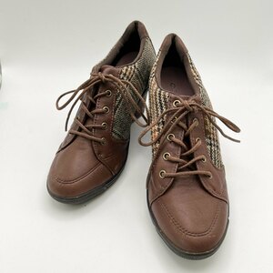 1 иен ~ I-7 60 Hawkins Sport Hawkins спорт обувь обувь в клетку ботиночки - размер 23cm Brown 