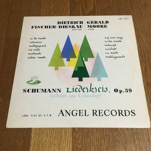LP(10インチ)☆ANGEL RECORDS☆シューマン リーダークライス ディートリッヒ・フィッシャー=ディースカウ/ジェラルド・ムーア