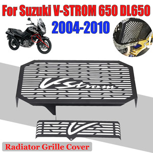 大人気 スズキ V-STROM 650 DL650 VSTROM ラジエーター グリル ガード プロテクター クーラー プロテクション カバー ブラック シルバー 1p