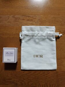 ミスディオール オードゥ パルファン5ml　ノベルティ巾着　1　Christian Dior