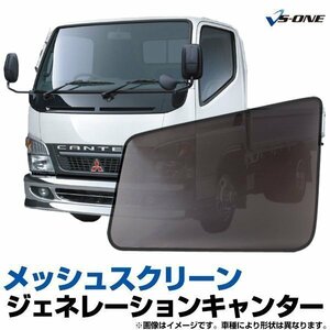 網戸 ジェネレーションキャンター 標準/ワイド車 トラック用品 日除け 虫除け メッシュスクリーン 防虫ネット 在庫品 定形外 送料無料