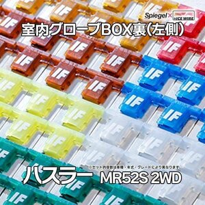 ヒューズ ハスラー MR52S 2WD車 ターボ車専用 Spiegel X ICE FUSE 室内グローブBOX裏 左側 スズキ Spiegel メール便 送料無料