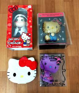[ Hello Kitty summarize set ]30Th ANNASUI soft toy 35Th Deluxe doll 40Th Peko-chan collaboration / limitation Sanrio Anna Sui box dame