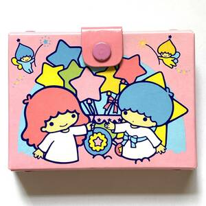  antique Little Twin Stars small box ki Kirara Sanrio Showa era. retro Sanrio goods Little Twin Stars made in Japan 1980 period 