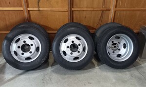 ②トヨタ　コースター　スチールホイール　TOPY DF2B 17.5×6.00 120 5H 215/70R17.5 スタッドレスタイヤ　6本セット