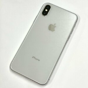 【中古/ジャンク】SoftBank iPhoneX 64GB シルバー 赤ロム保証 【送料無料/名古屋大須店】