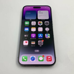 【中古/ジャンク】SIMフリー au iPhone14 Pro Max 128GB ディープパープル 判定〇【送料無料/名古屋大須店】