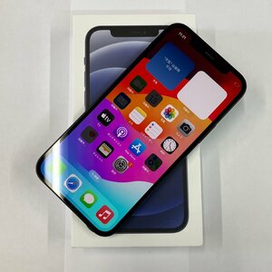 【送料無料/中古良品(バッテリー非純正)】SIMフリー docomo iPhone12 128GB ブラック MGHU3J/A 〇判定【四丁目店】