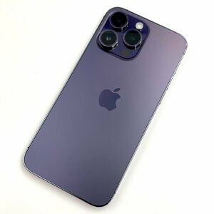 【中古/ジャンク】SIMフリー au iPhone14 Pro Max 128GB ディープパープル 判定〇【送料無料/名古屋大須店】