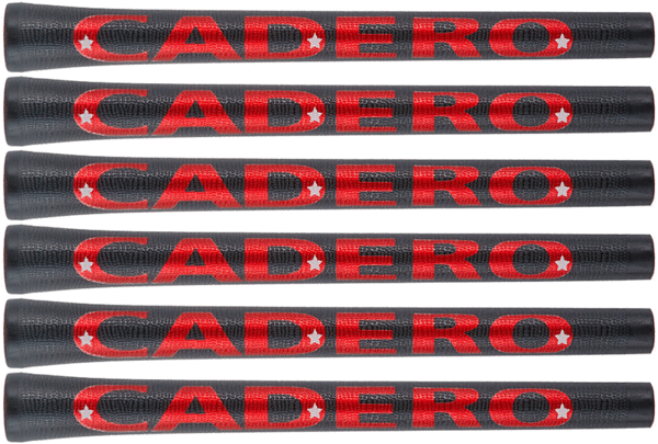 ★送料込価格★Cadero Grip 2x2 Pentagon UT Ribbed Black / Red x 6pcs★カデロ　グリップ★6本セット★