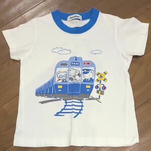 ファミリア familiar 電車 110cm おはなしTシャツ プラレール トミカ