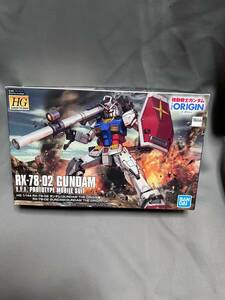 バンダイ　ガンプラ　HG 1/144 RX-78-02 ガンダム（ガンダム　ジ・オリジン版）