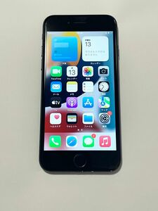 【SIMロック解除】iphone7 64GB BLACK バッテリー84% 【Cランク】