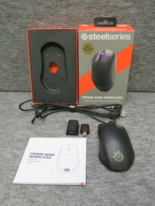 *SteelSeriesge-ming mouse Prime Mini Wireless wireless wireless AIR sensor installing black [USED]