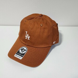 【未使用】MLB キャップ 47 ロサンゼルス・ドジャース Los Angeles Dodgers 帽子 hat フリーサイズ　大谷翔平選手　オレンジ