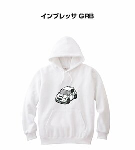 MKJP パーカー 車好き プレゼント 車 インプレッサ GRB 送料無料