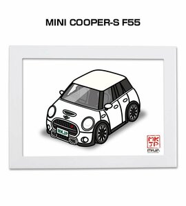 MKJP イラストA5フレーム付 MINI COOPER-S F55 送料無料