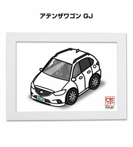 MKJP イラストA5フレーム付 アテンザワゴン GJ 送料無料