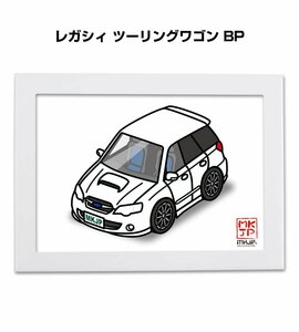 MKJP イラストA5フレーム付 レガシィ ツーリングワゴン BP 送料無料