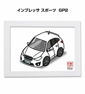 MKJP イラストA5フレーム付 インプレッサ スポーツ GP2 送料無料