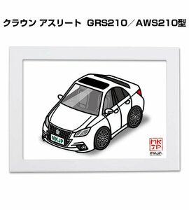 MKJP イラストA5フレーム付 クラウン アスリート GRS210／AWS210型 送料無料