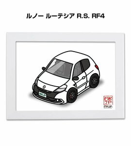 MKJP イラストA5フレーム付 ルノー ルーテシア R.S. RF4 送料無料