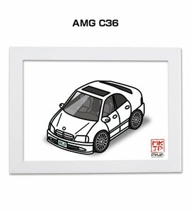 MKJP イラストA5フレーム付 AMG C36 送料無料