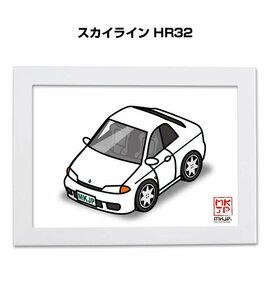 MKJP イラストA5フレーム付 スカイライン HR32 送料無料