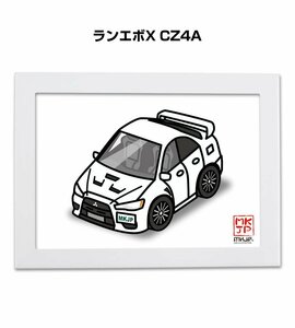 MKJP イラストA5フレーム付 ランエボX CZ4A 送料無料