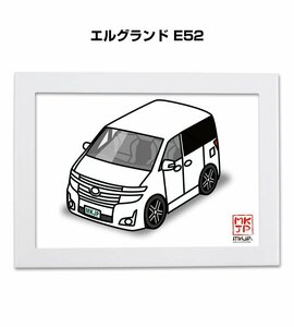 MKJP イラストA5フレーム付 エルグランド E52 送料無料