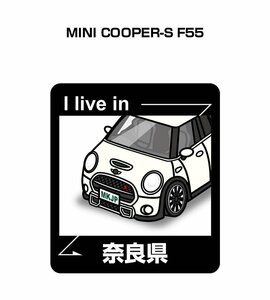 MKJP 在住ステッカー ○○県在住 MINI COOPER-S F55 送料無料