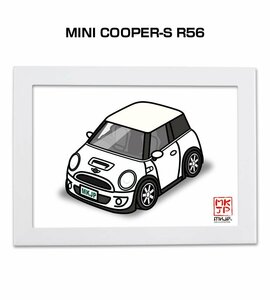 MKJP イラストA5フレーム付 MINI COOPER-S R56 送料無料