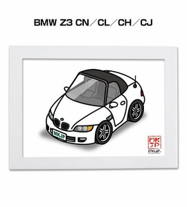 MKJP イラストA5フレーム付 BMW Z3 CN／CL／CH／CJ 送料無料