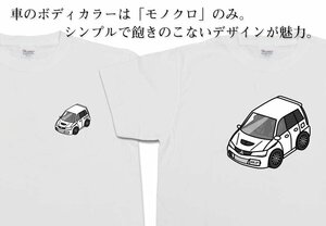 MKJP Tシャツ モノクロ 車好き プレゼント 車 ランエボワゴン CT9W 送料無料