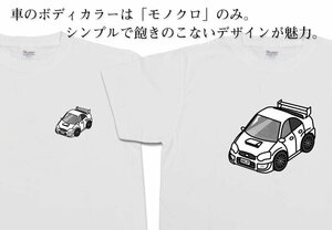 MKJP Tシャツ モノクロ 車好き プレゼント 車 インプレッサ GDB 送料無料