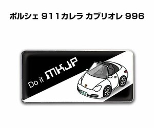 MKJP エンブレム 2枚組 ポルシェ 911カレラ カブリオレ 996 送料無料