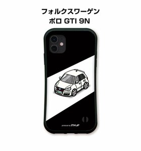 MKJP iPhoneケース グリップケース 耐衝撃 車好き プレゼント 車 フォルクスワーゲン ポロ GTI 9N 送料無料