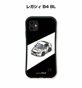 MKJP iPhoneケース グリップケース 耐衝撃 車好き プレゼント 車 レガシィ B4 BL 送料無料