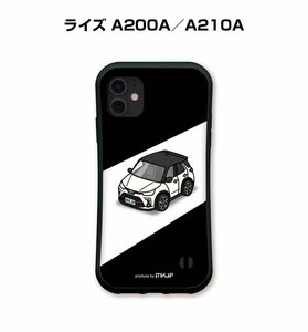 MKJP iPhoneケース グリップケース 耐衝撃 車好き プレゼント 車 ライズ A200A／A210A 送料無料