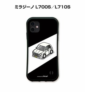 MKJP iPhoneケース グリップケース 耐衝撃 車好き プレゼント 車 ミラジーノ L700S／L710S 送料無料