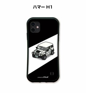 MKJP iPhoneケース グリップケース 耐衝撃 車好き プレゼント 車 ハマー H1 送料無料