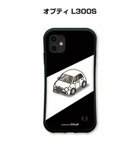 MKJP iPhoneケース グリップケース 耐衝撃 車好き プレゼント 車 オプティ L300S 送料無料