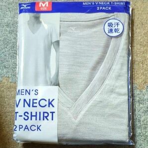 ミズノ Tシャツ 半袖 Vネック 2枚セット 新品 Mサイズ