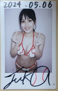 # flower . maple .# with autograph swimsuit Cheki D