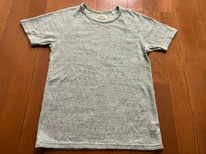 ハリウッドランチマーケット フライスTシャツ サイズ3 Lサイズ グレー ロゴ刺繍 HRM